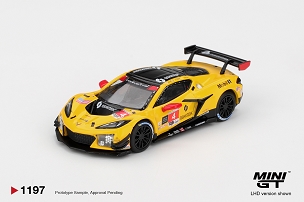 MINI GT Chevrolet Corvette Z06 GT3.R #4 Corvette Racing by Pratt Miller Motorsports 2025 IMSA Daytona 24 Hrs      