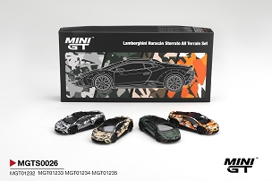 MINI GT Lamborghini Huracán STERRATO ALL-TERRAIN SET (4 CARS)